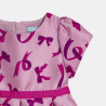 Robe chic nœuds mauve bébé fille Robe chic nœuds mauve bébé fille