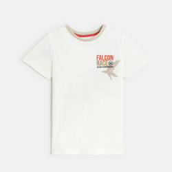 Boy's white short-sleeved...