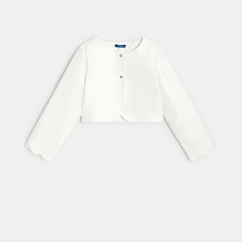 Veste courte style boléro blanc Fille