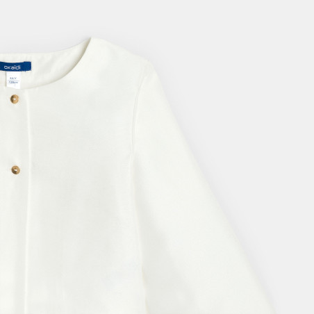 Veste courte style boléro blanc Fille Veste courte style boléro blanc Fille