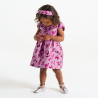 Robe chic nœuds mauve bébé fille Robe chic nœuds mauve bébé fille
