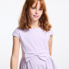 Robe chic détail nœud mauve Fille Robe chic détail nœud mauve Fille