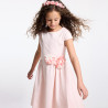 Robe avec fleurs découpées rose Fille Robe avec fleurs découpées rose Fille