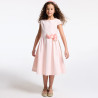 Robe avec fleurs découpées rose Fille Robe avec fleurs découpées rose Fille
