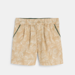 Baby boy's beige printed...