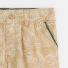 Bermuda imprimé coton fantaisie beige bébé garçon Bermuda imprimé coton fantaisie beige bébé garçon