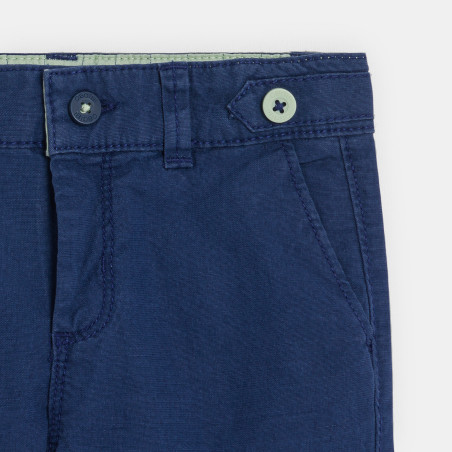 Bermuda chambray bleu bébé garçon Bermuda chambray bleu bébé garçon
