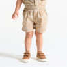 Bermuda imprimé coton fantaisie beige bébé garçon Bermuda imprimé coton fantaisie beige bébé garçon