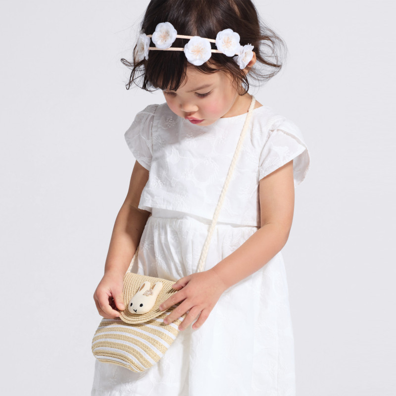 Baby girl's white tulle floral headband Baby girl's white tulle floral headband