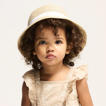 Cloche hat with silvery thread