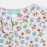 Combi courte légère imprimée vert bébé fille Combi courte légère imprimée vert bébé fille