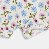 Combi courte légère imprimée vert bébé fille Combi courte légère imprimée vert bébé fille