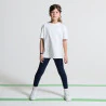 Leggings unis bleu fille